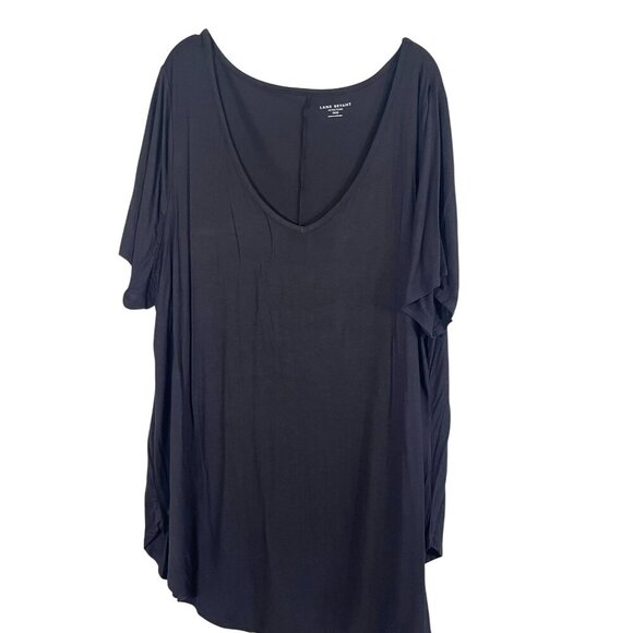 Lane Bryant Top Women 26 Black Tshirt Active Sporty Neutral Minimalist Capsule - Picture 1 of 10